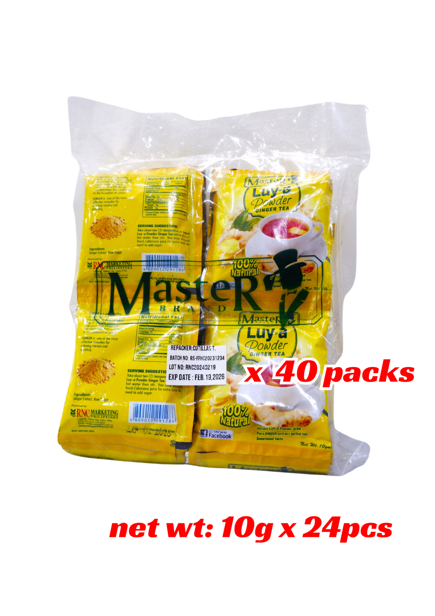 Master Intant Salabat GINTER TEA 10g & 5grams