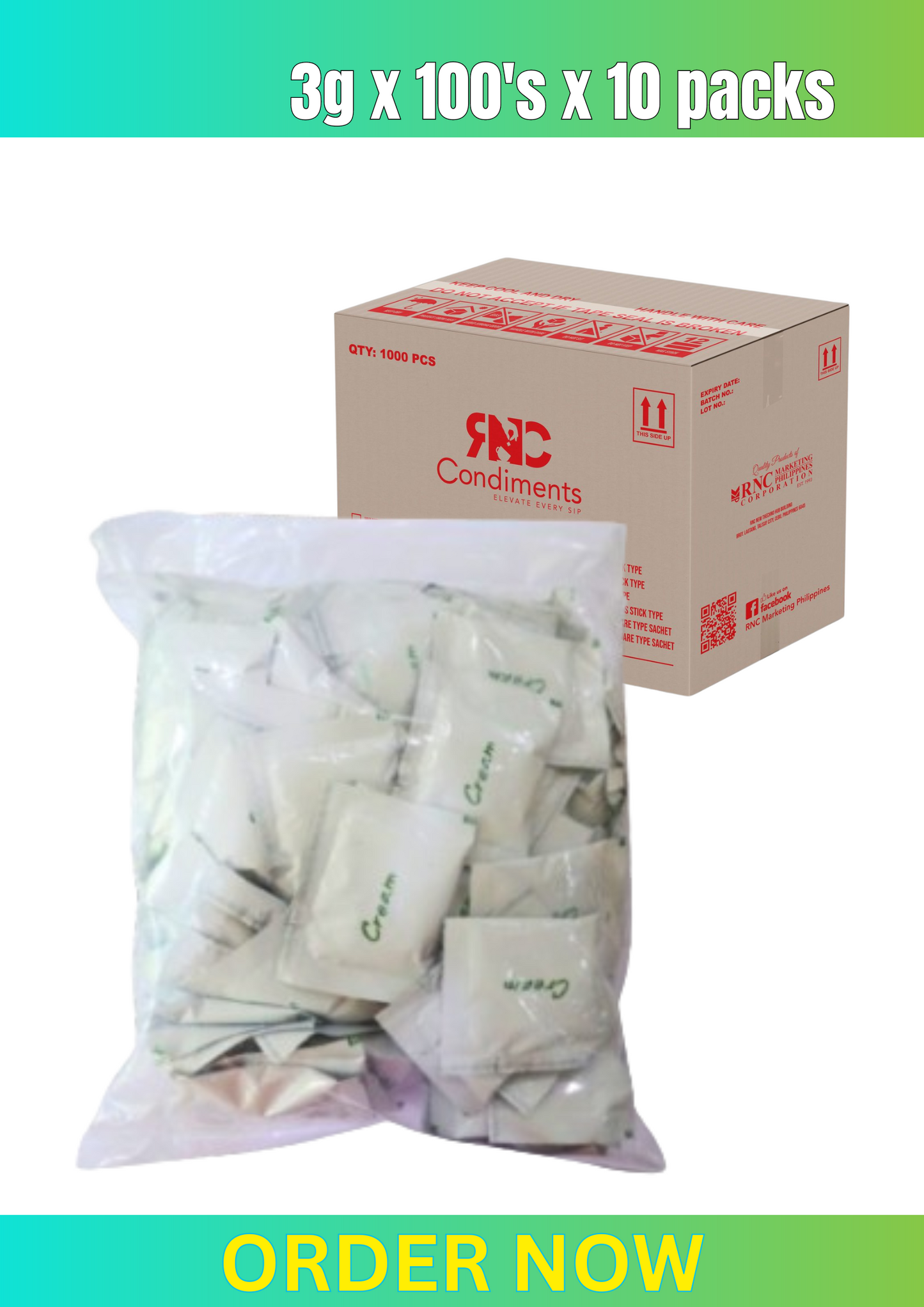 Non Diary Cream Sachet 3grams