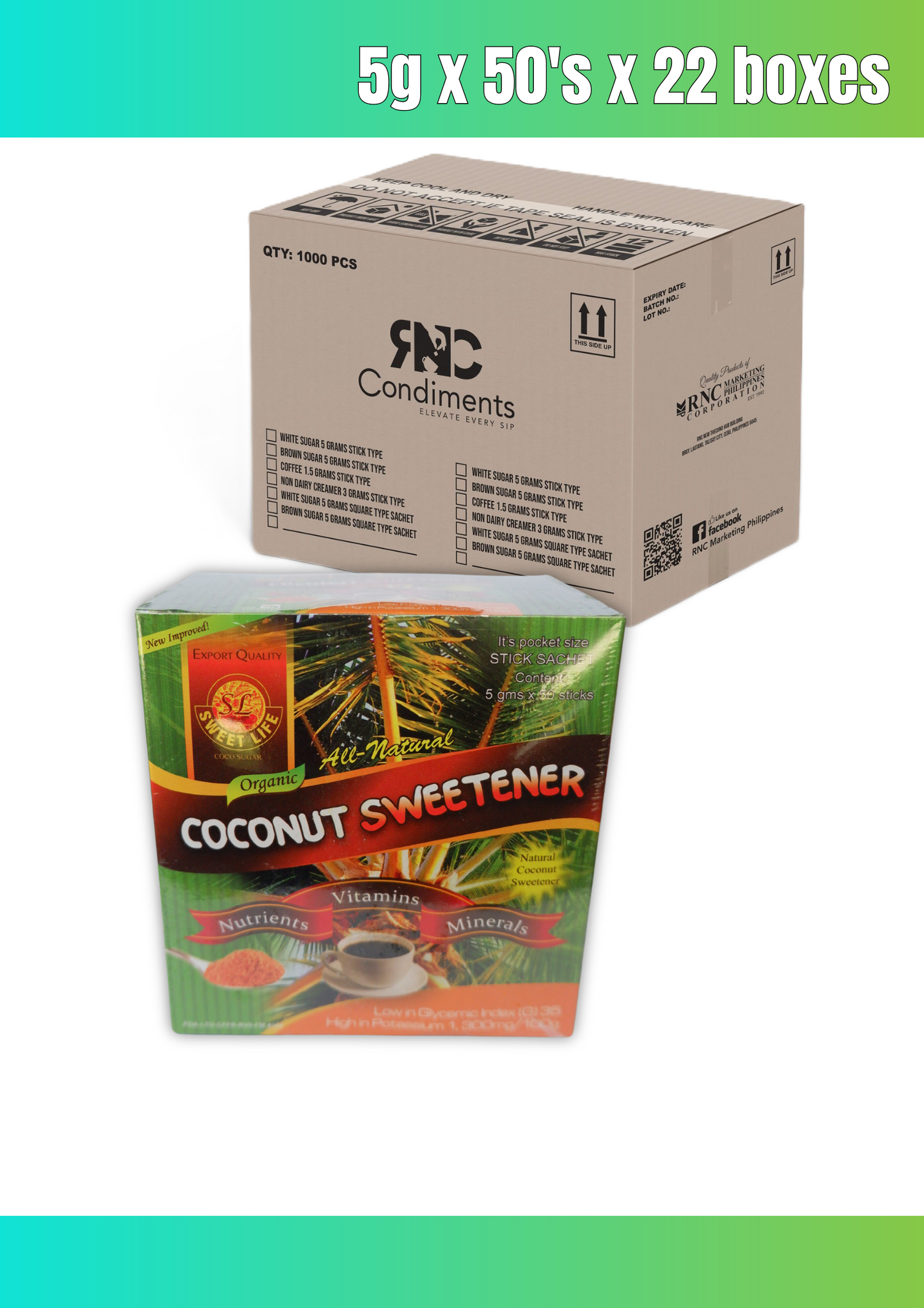 Coconut Sugar Stick in Box