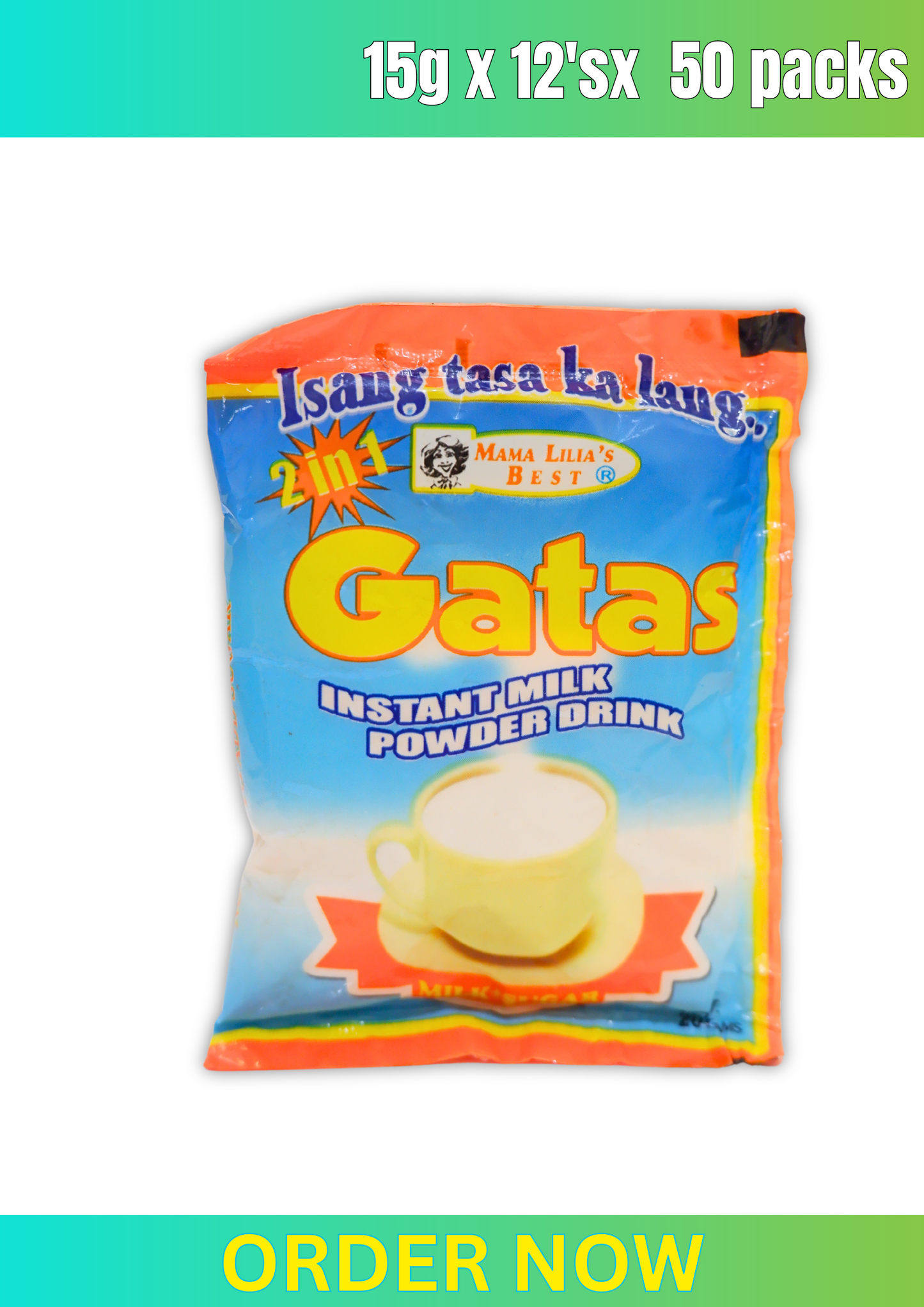 Gatas Powdered Milk Drink 2in1 20gms