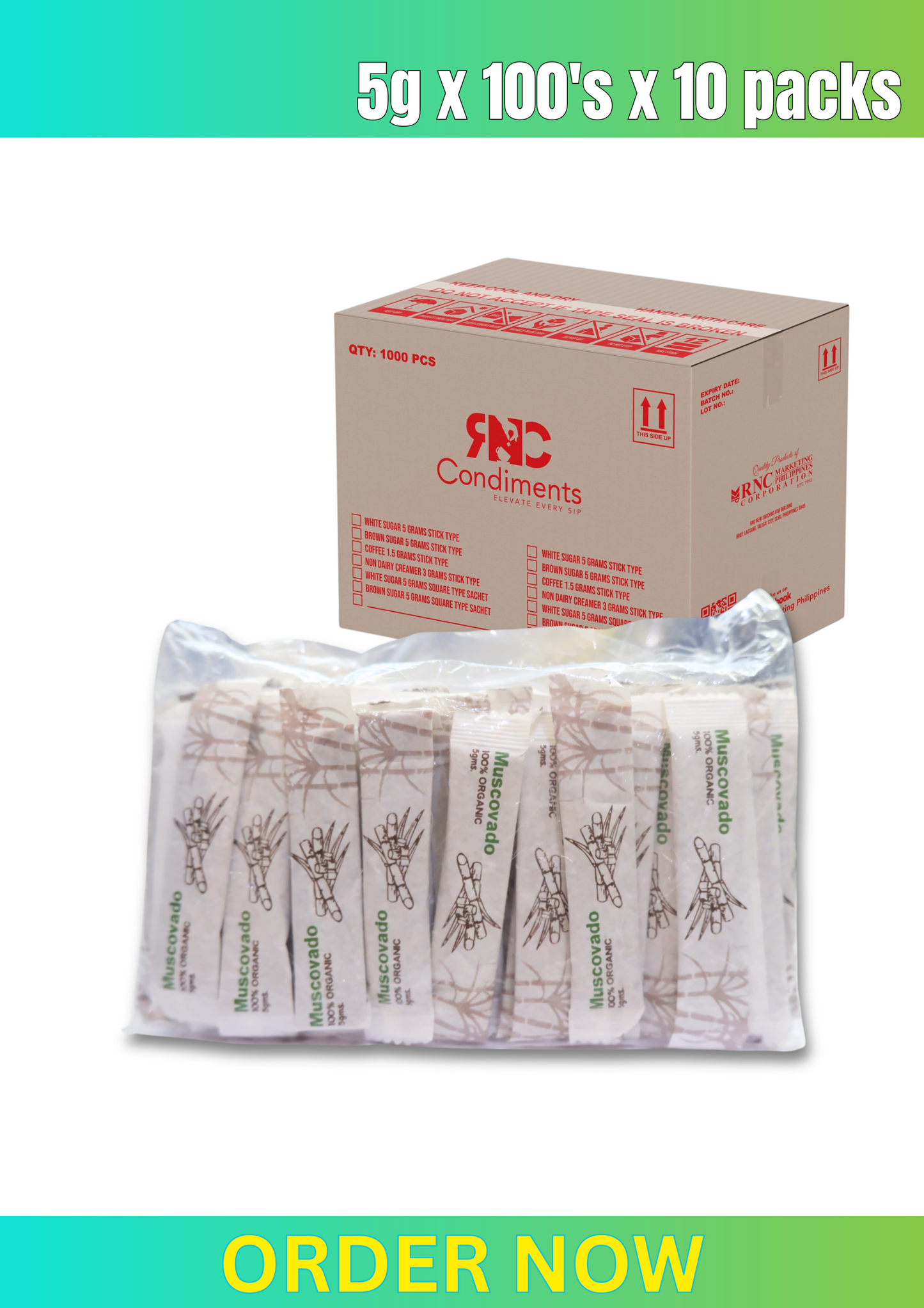 Muscovado Sugar Stick  5grams