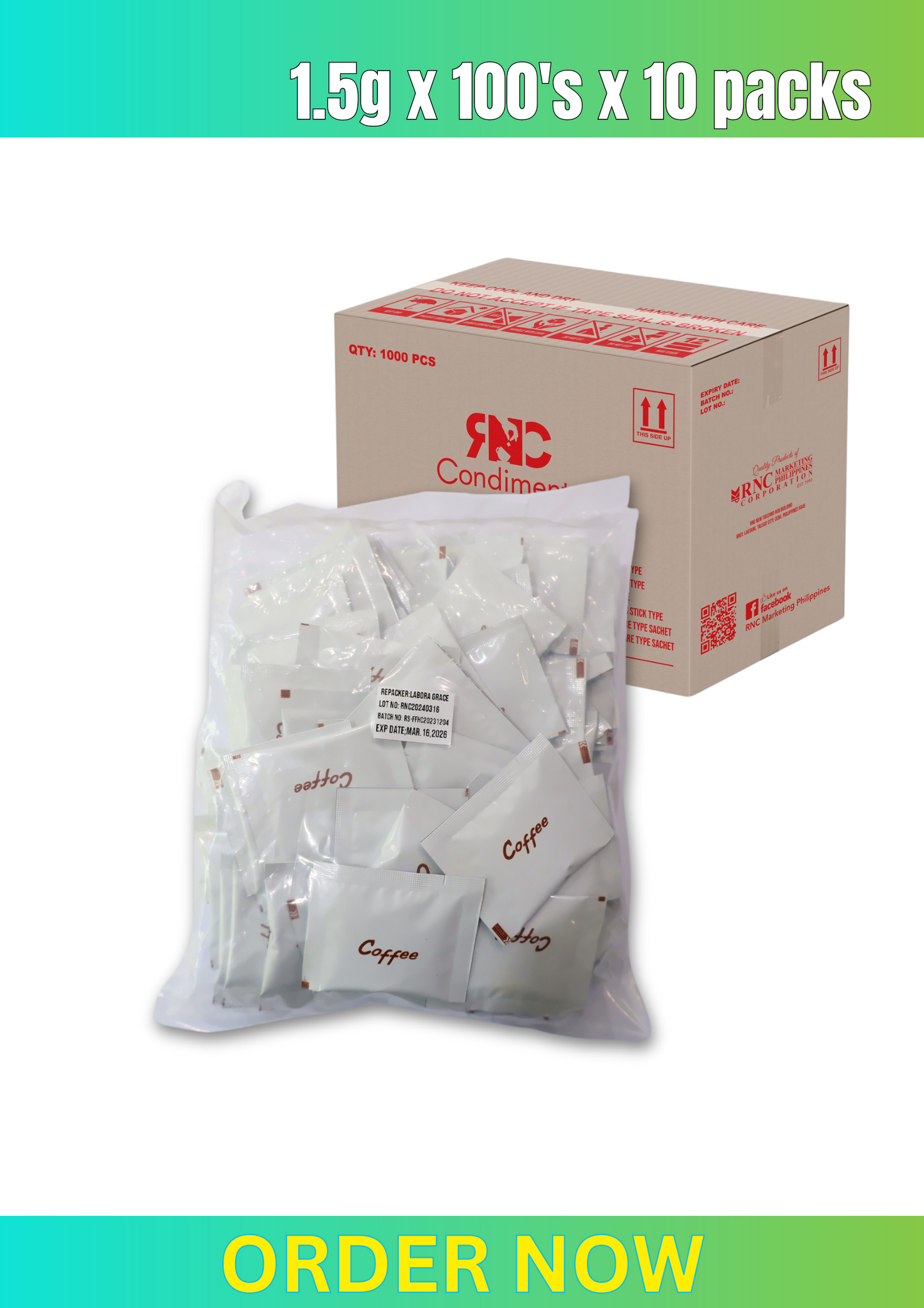 Coffe Sachet  1.5grams